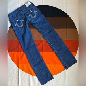 Y2K low rise true religion jeans